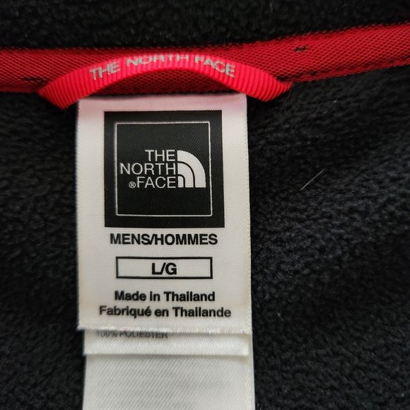 The North Face Men's TKA Stealth Full Zip Fleece Jacket Zip Pockets Black Sz LG - Picture 2 of 12